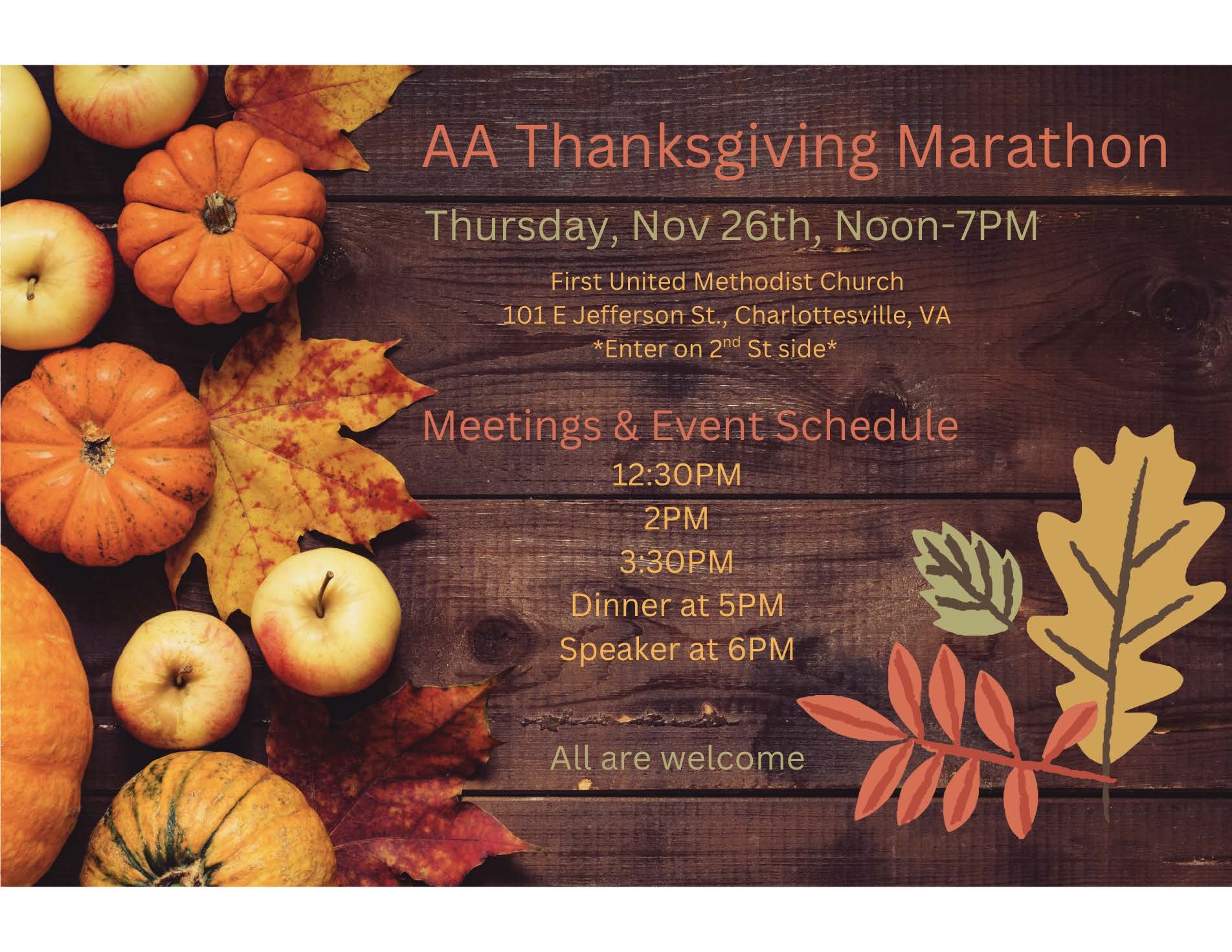 Thanksgiving Marathon26 flyer